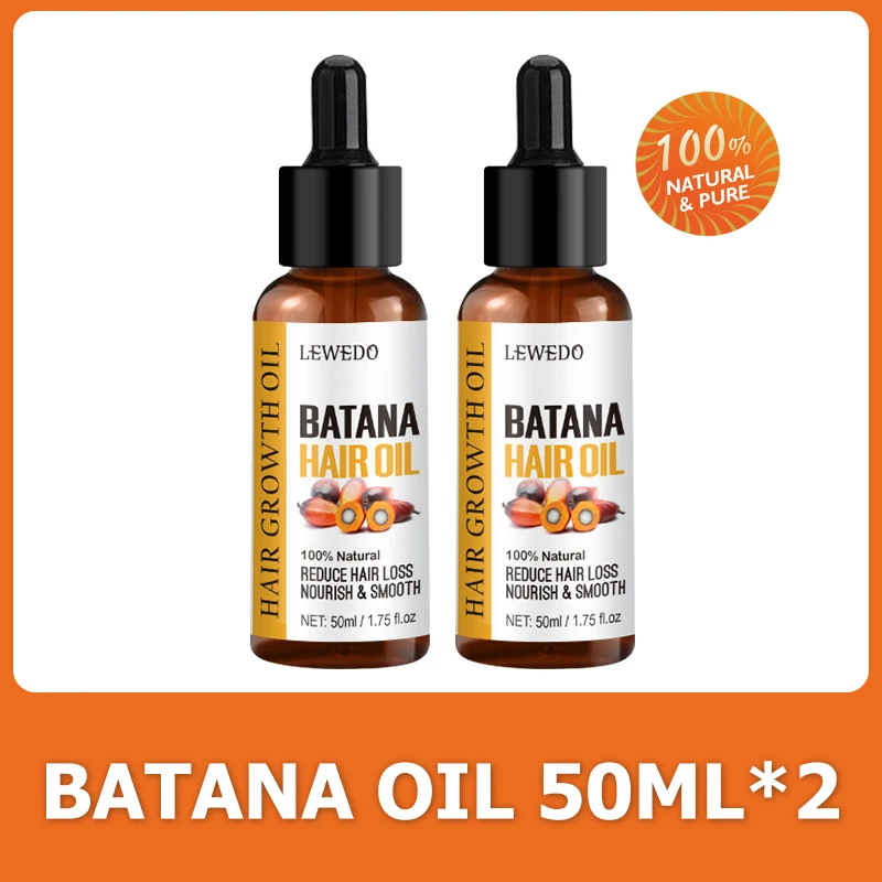 Lewedo Naturals Batana Olie Snelle Haargroei voor Mannen Vrouwen Pure Batana Olie Voeden Glanzend Haar Gezonde Haarverzorging Anti Haaruitval