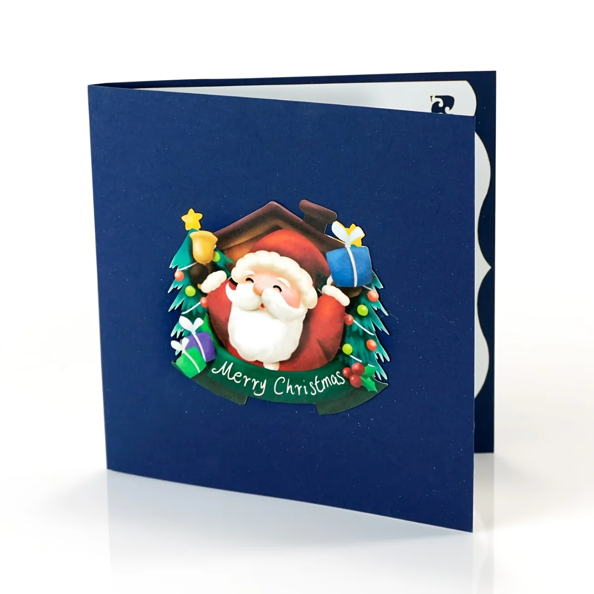 Weihnachten 3D Weihnachtsmann dekorative Karte | Perfekt für festliche Anlässe | Tolles Geschenk für Eltern, Geschwister, Lehrer, Klassenkameraden – Detail 6