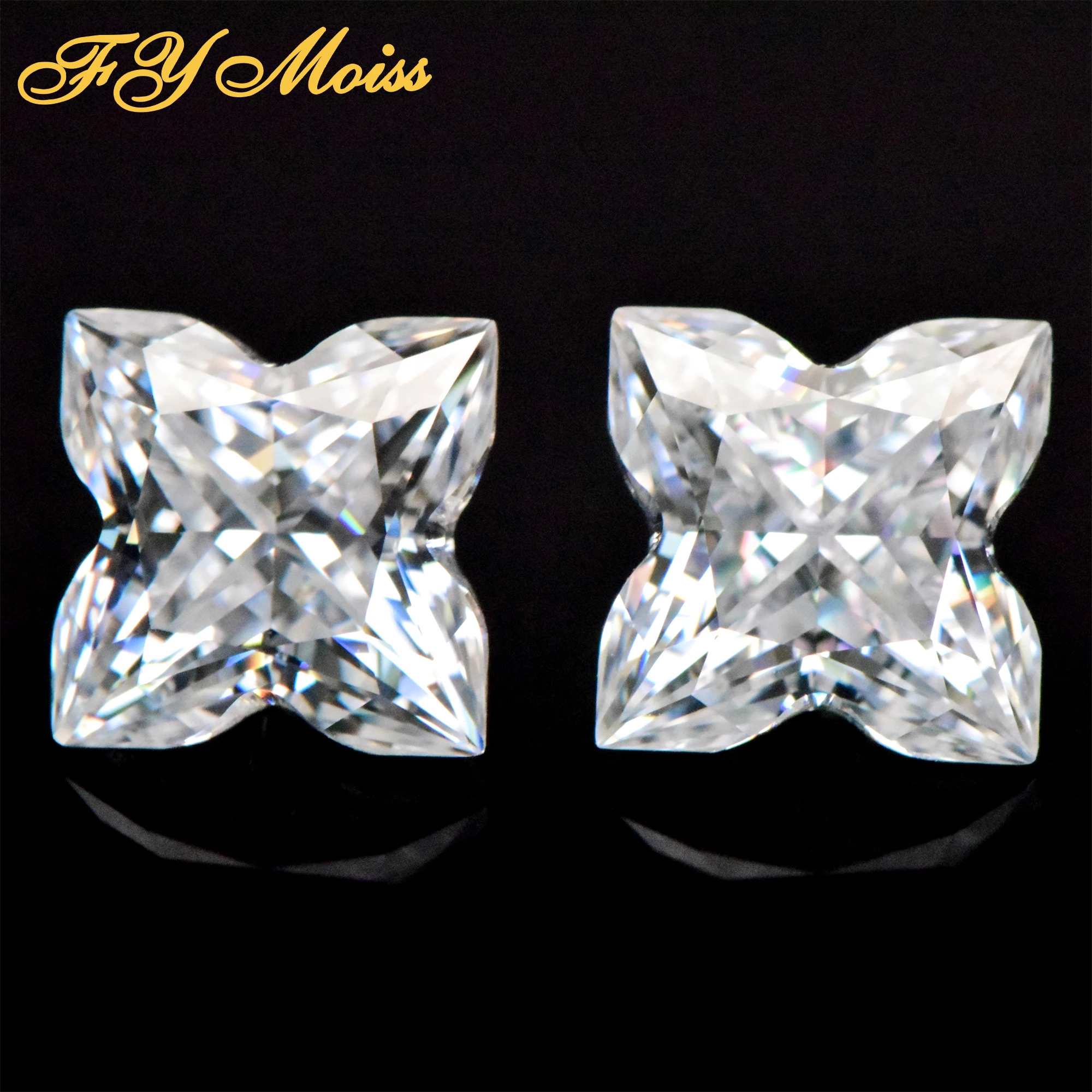 

New Fashion High Quality VVS Moissanite Four-pointed star cut Wholesale Price Cheap Moissanite Loose Stone For Making Jewelry