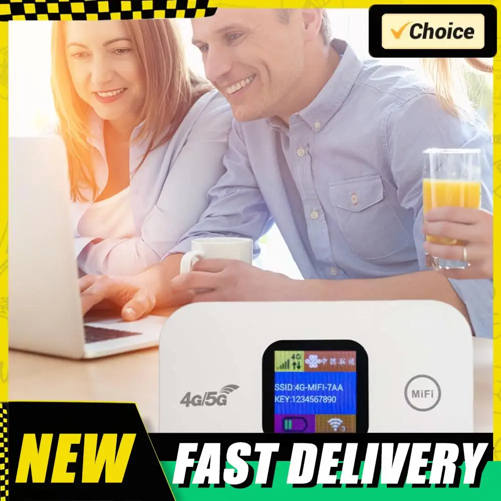 

Портативный маршрутизатор 4G LTE, беспроводной маршрутизатор 150 Мбит/с, слот для SIM-карты, портативное сетевое устройство для точки доступа, 2100 мАч, цветной светодиодный дисплей