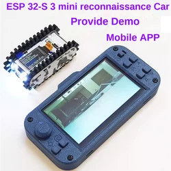 mini Pipeline Reconnaissance Robot Car RC Video Vehicle Esp32 Development Board Image Transmission Module