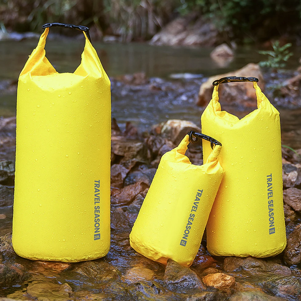 Trekking Drifting Rafting 5L 10L 20L Kayaking Rafting Backpack,Swimming Pack Surfing Boating Storage Pack Pouch Dry Bag