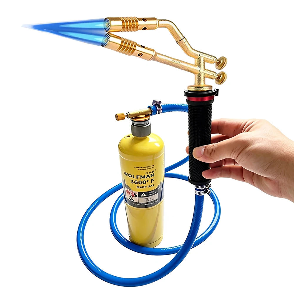 2000℃-mapp-copper-tubes-welding-torch-dual-flames-butane-propane-gas-torch-with-mapp-gas-bottle-connector-and-en417-gas-adapter