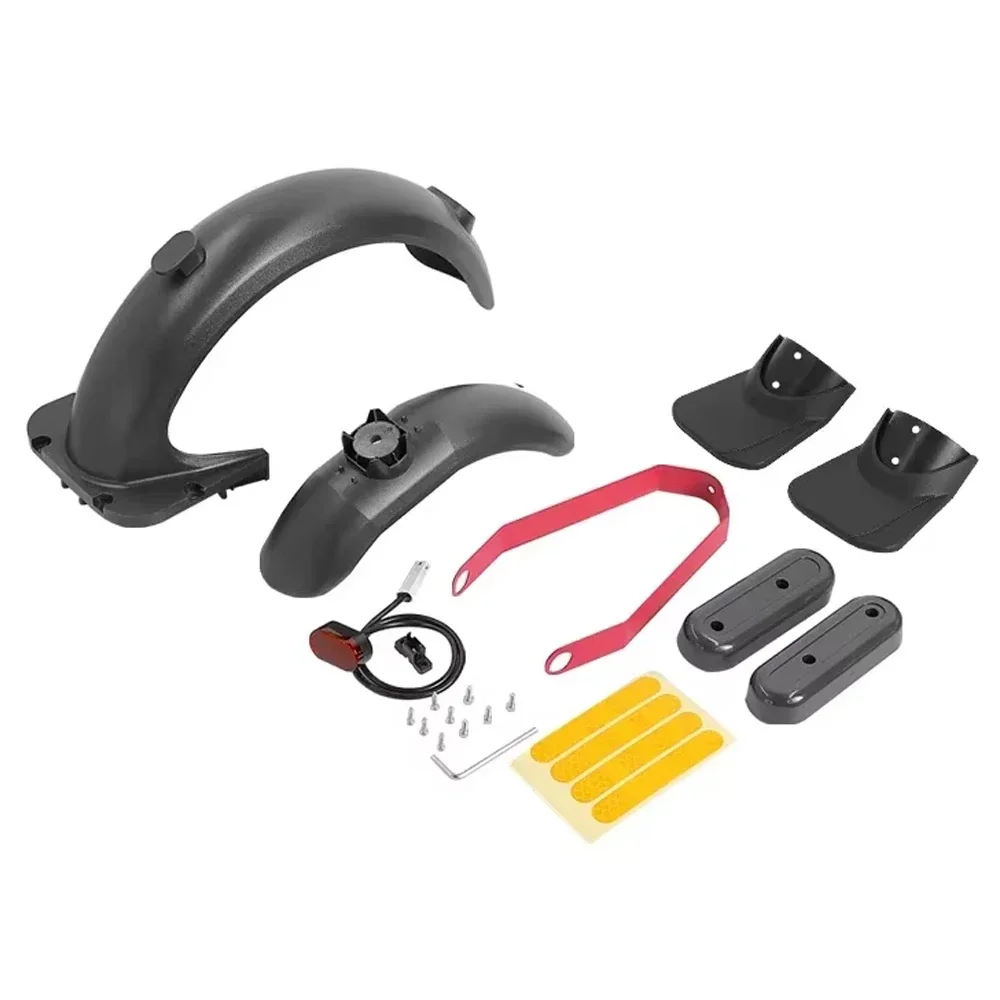 Set Perlengkapan Pelindung Skuter Listrik Ninebot Max G30: Bracket Penyangga Spakbor, Cover Dekoratif Garpu Belakang, Spakbor Depan Belakang, Lampu Belakang