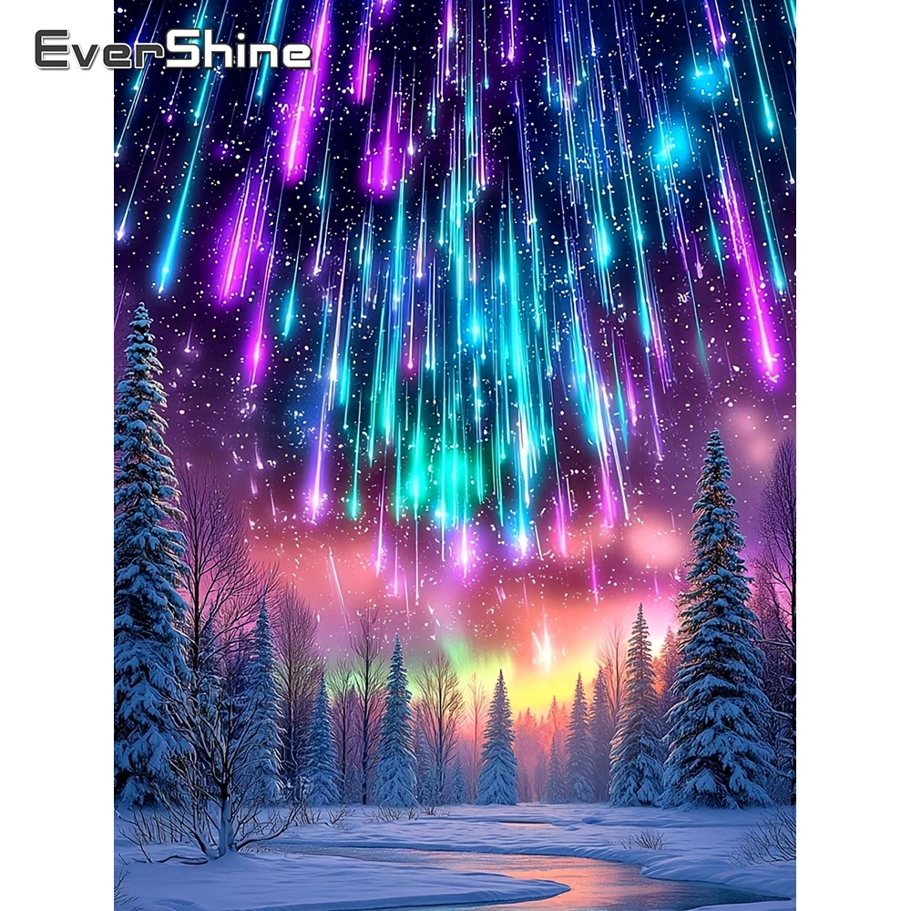 

Алмазная мозаика Evershine: пейзаж, 5D, DIY, картина «Метеор», стразы, полная выкладка, мозаика «Дерево, снег, зима», декор для дома