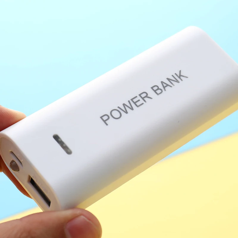 5V 5600mAh 2X 18650 USB Power Bank cargador de batería caja DIY para teléfono carga electrónica no incluye baterías