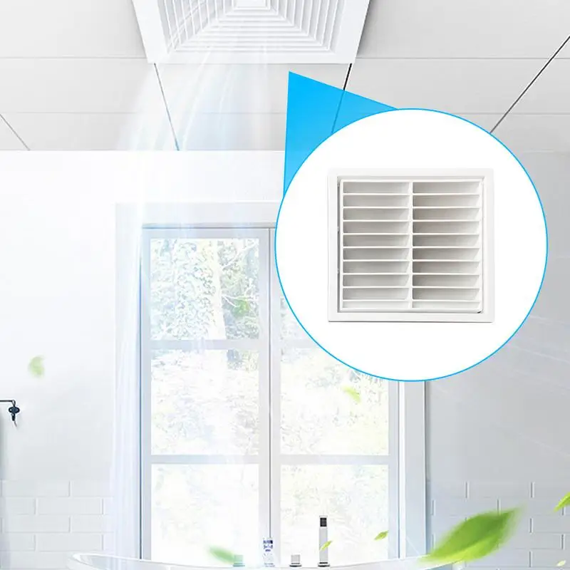 Wall Ceiling Drain Ventilation Outle Grille With Fly Screen Air Vent Louver For Bathroom Kitchen Ventilation Wall Ceiling Mount