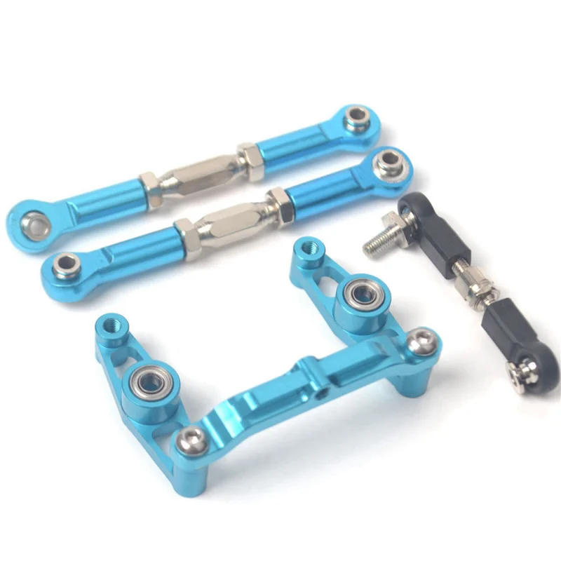 

AS96-2X Aluminum Alloy Ball Bearing Crank Steering Set For Tamiya TT02B TT-02B 1/10 RC Car Upgrade Parts Accessories