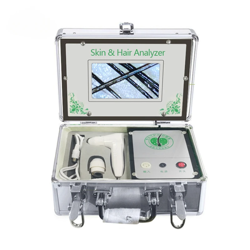 Intelligence hair and scalp magnifier diagnosis analyzer machine with skin analysis system