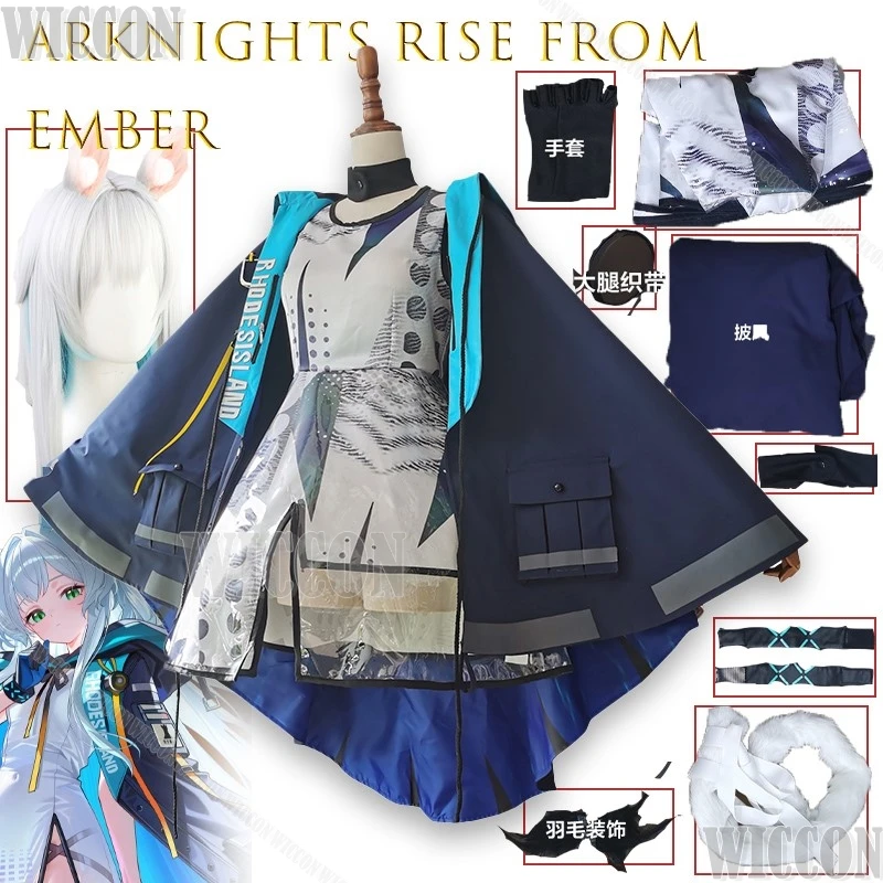 

Arknights Rise From EmberRosemary Cosplay Costume Custom Made Female Outfit Daily Wear Anime Game Character Dress Halloween Cos