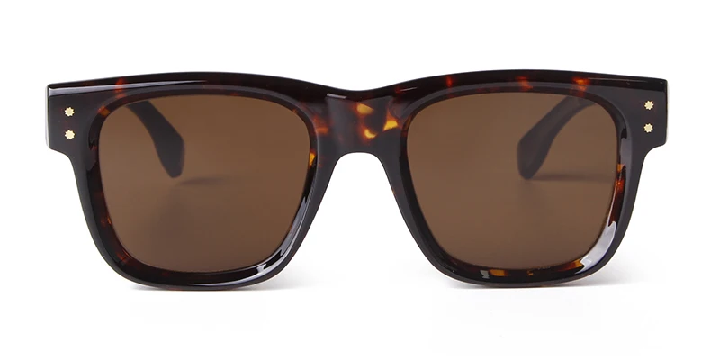 Klassische Niet quadratische Sonnenbrille Frauen Männer 2024 Marke Designer Mode Vintage Nagel rahmen Schildpatt Sonnenbrille uv400 s24115 – Detail 13