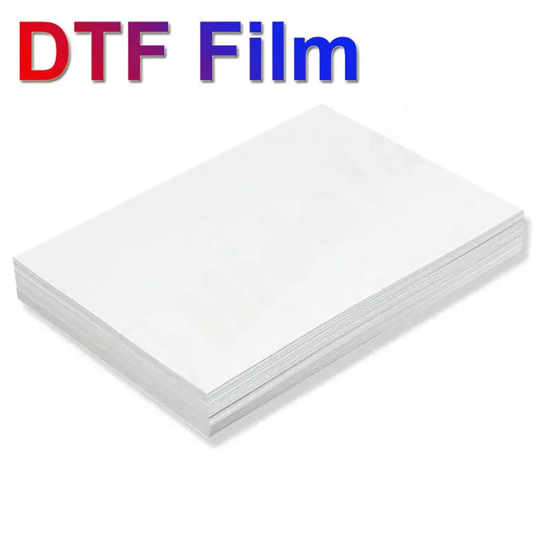 A3 Dtf Printer Printing Clear Film 75U Thickness Transparent Double Sided Adhesive Film Transfer Film For Cloth Printing 100pcs