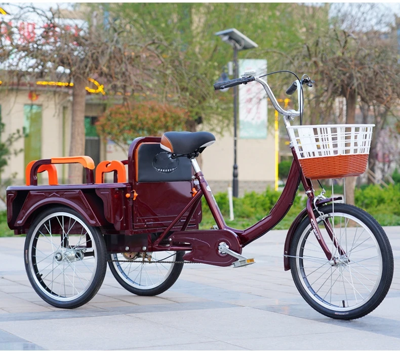 Elderly Pedal Tricycle Elderly Pedal Bicycle Adult Cargo Tricycle