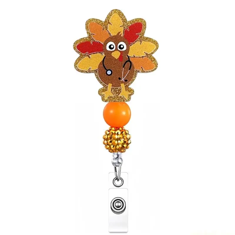 Retractable Holder with Alligators Clip for Nurses Teachers Students Office Workers, Badge Accessories for Men Women