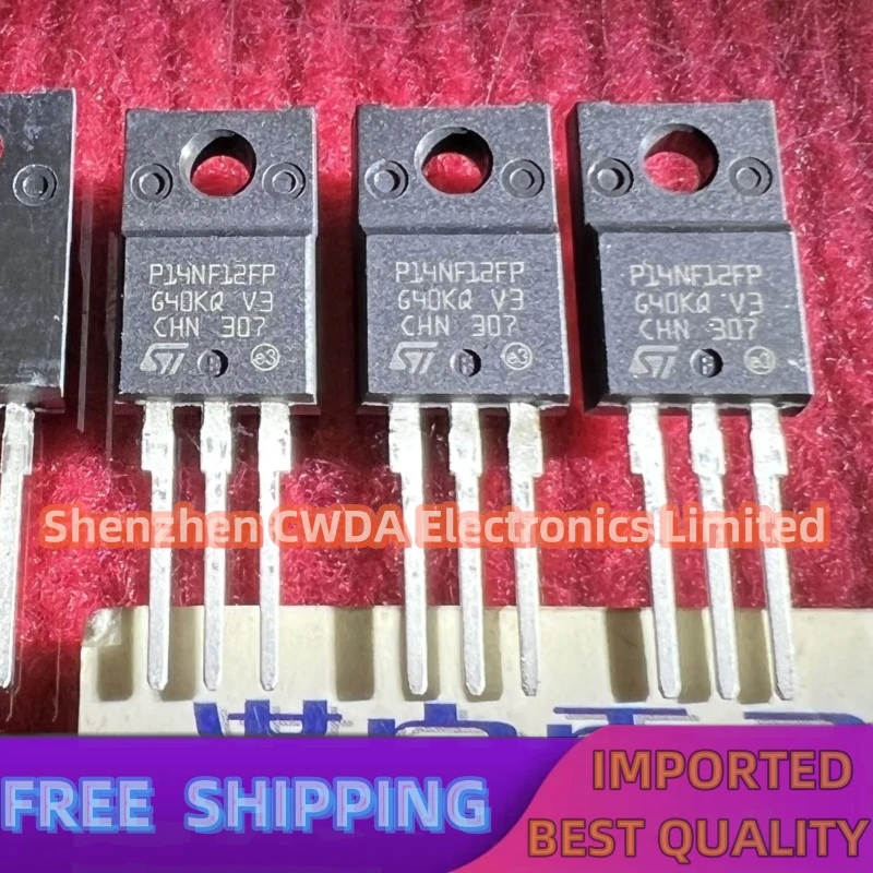 10PCS-20PCS  P14NF12FP    STP14NF12FP   14N12  ST TO-220F In Stock 