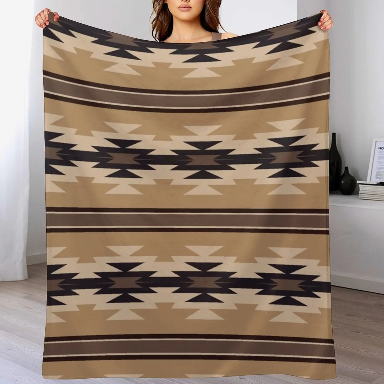 

Navajo Cream And Black Throw Blanket Soft Fashion Sofas Sofa Throw Luxury Blankets
