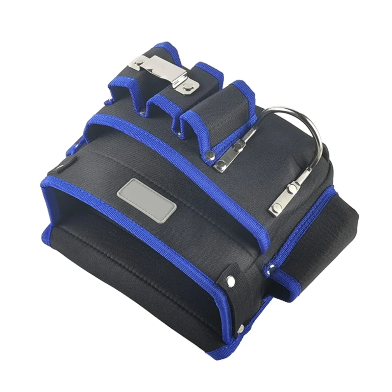 Sturdy Cloth Tool Belt Reliable Woodworking Nail Pouch with Multiple Pockets & Adjustable Waist Strap Handy Nail Bag