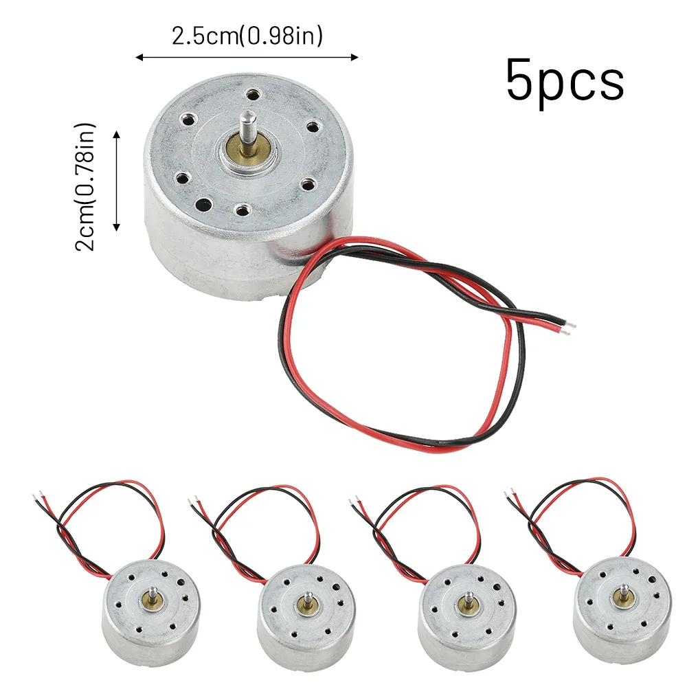 5/1Pcs DC Motor Micro Generator 3V-6V Hobby 300 Motor for Radio DIY Wind Turbine Generator Hand Cranked Power Model