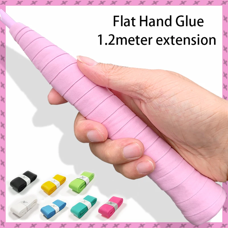 

Tennis Racket Grip Tape Badminton Racket Hand Glue Anti Slip and Absorbent PU Flat Adhesive Sweat Band Absorption Quick Drying