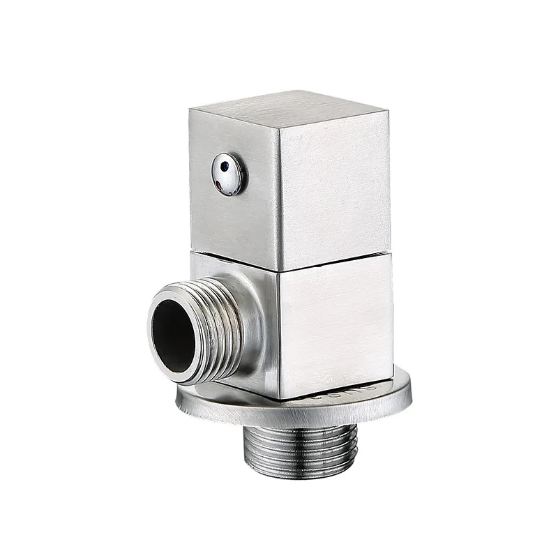 One Switch Two Way Tee Angle Valve Water Multifunctional Faucet 304 Stainless Steel Sprayer Brushed Nickel