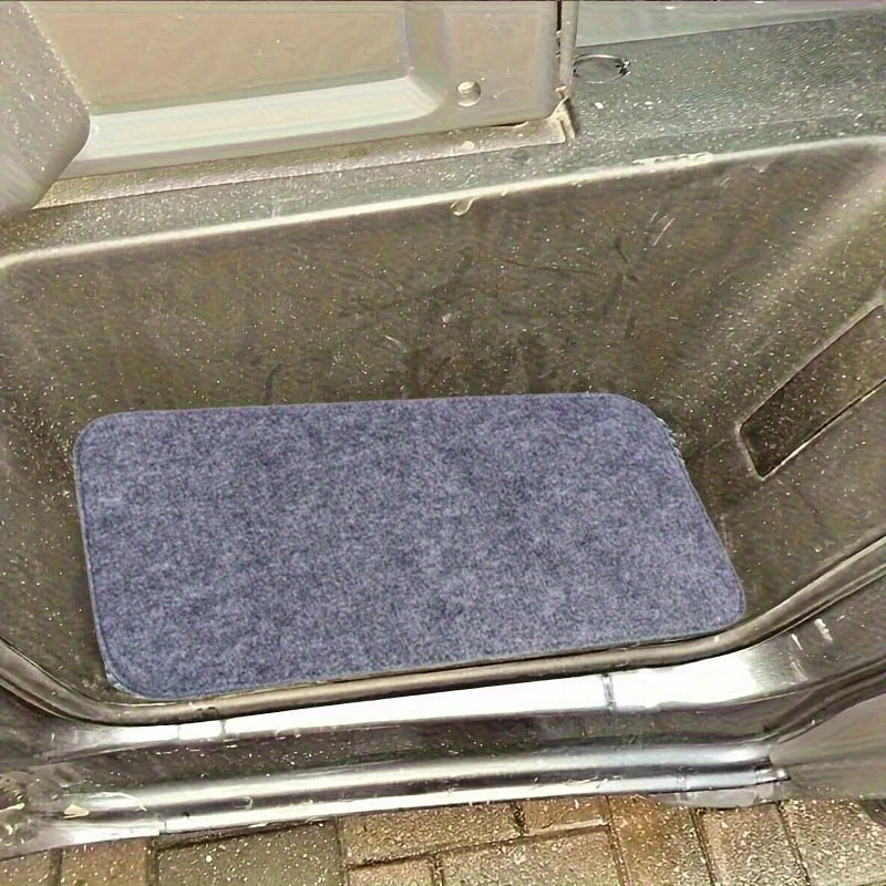2Pcs RV Door Mat Black Gray Anti-Slip Cab Entrance Pad Door Step Mat For Camper Travel Trailer Motorhome Accessories