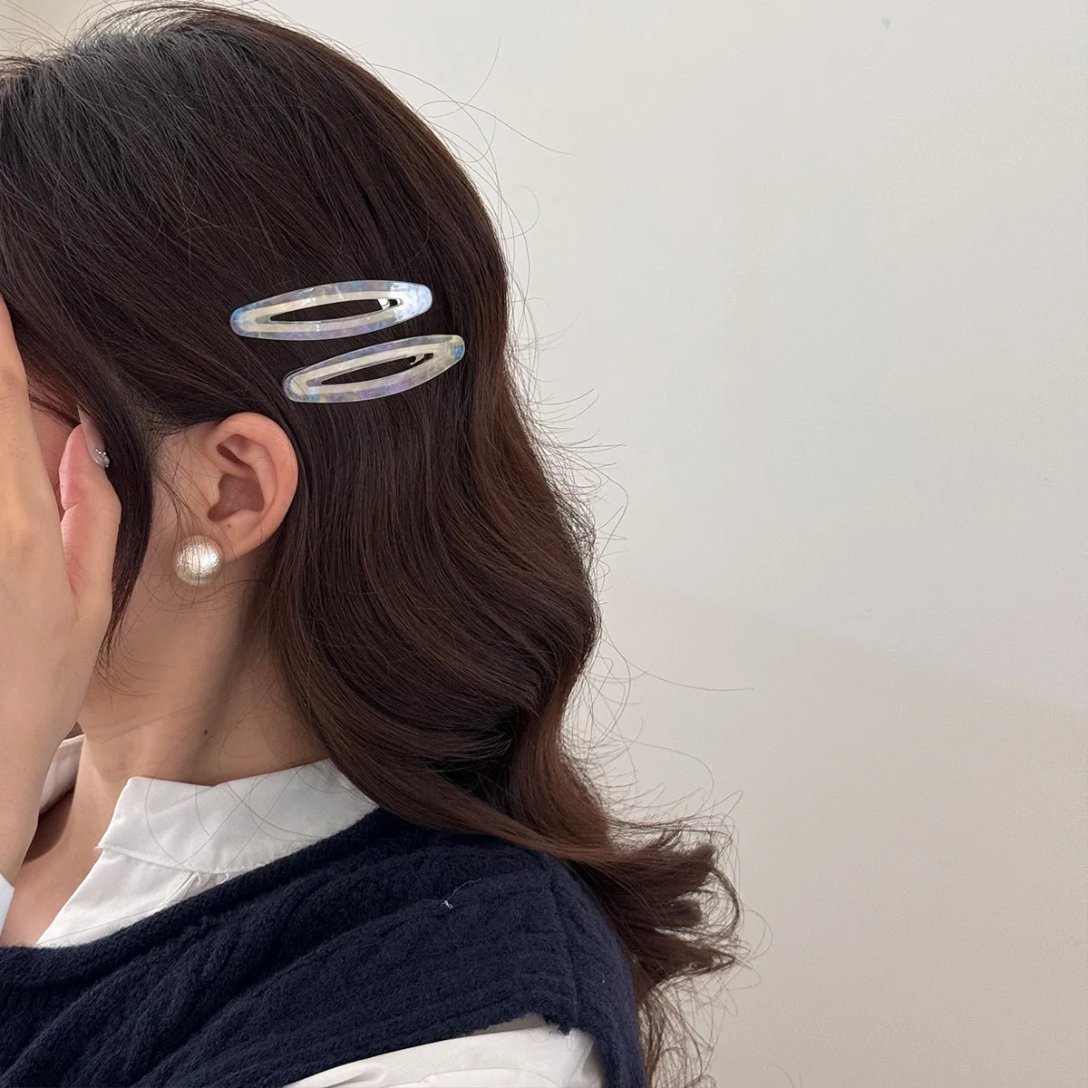 

Женская заколка для волос для девочек, корейская простая заколка BB, овальная заколка для волос с уксусной кислотой, милая челка, боковая заколка для волос, аксессуары для укладки головы, новинка