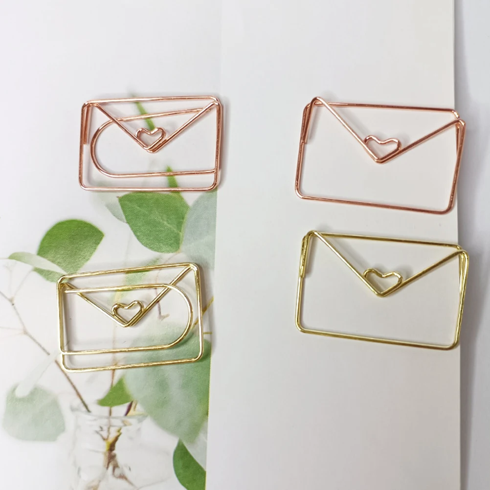 

20pcs Paper Clips Cute Cartoon Animal Metal Office Supplies Document Cute Paper Clips ganizer Pink Assorted Sizes