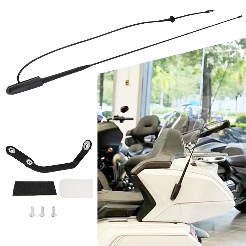 Motorcycle Accessories For Honda Goldwing Gold Wing 1800 GL1800 2018-2026 Black Channel Radio Antenna Base