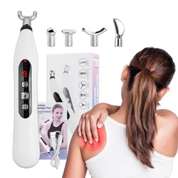 USB Rechargeable Acupuncture Pen Electric Acupuncture TENS Massage Pen Massage Device Body Massager Muscle Stimulator Therapy