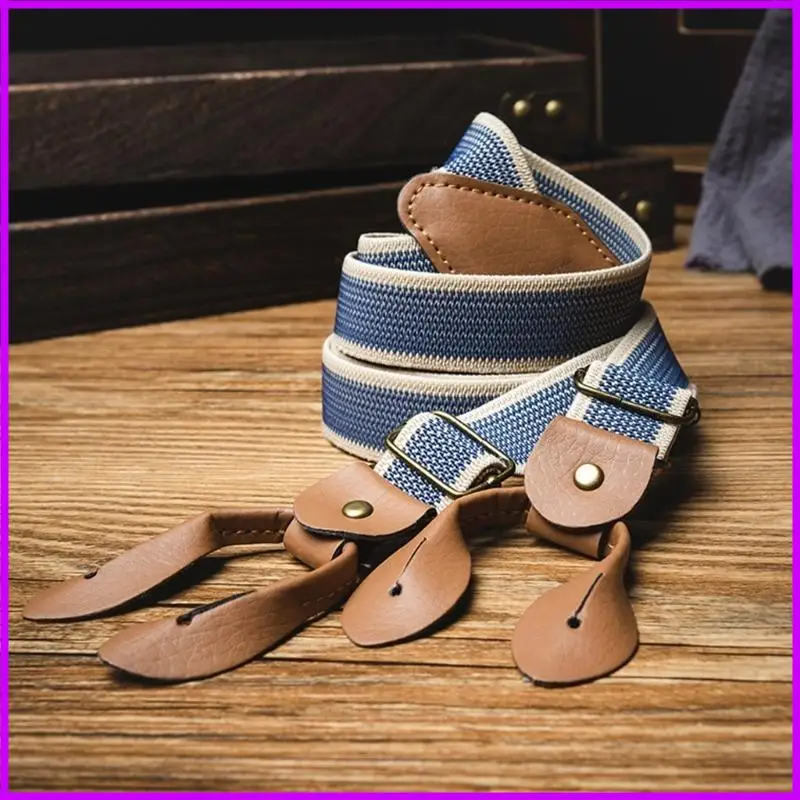 أزرار أنماط بريطانية عتيقة الحمالات قابلة للتعديل الطول الحداثيات المضادة للرجال والنساء #2