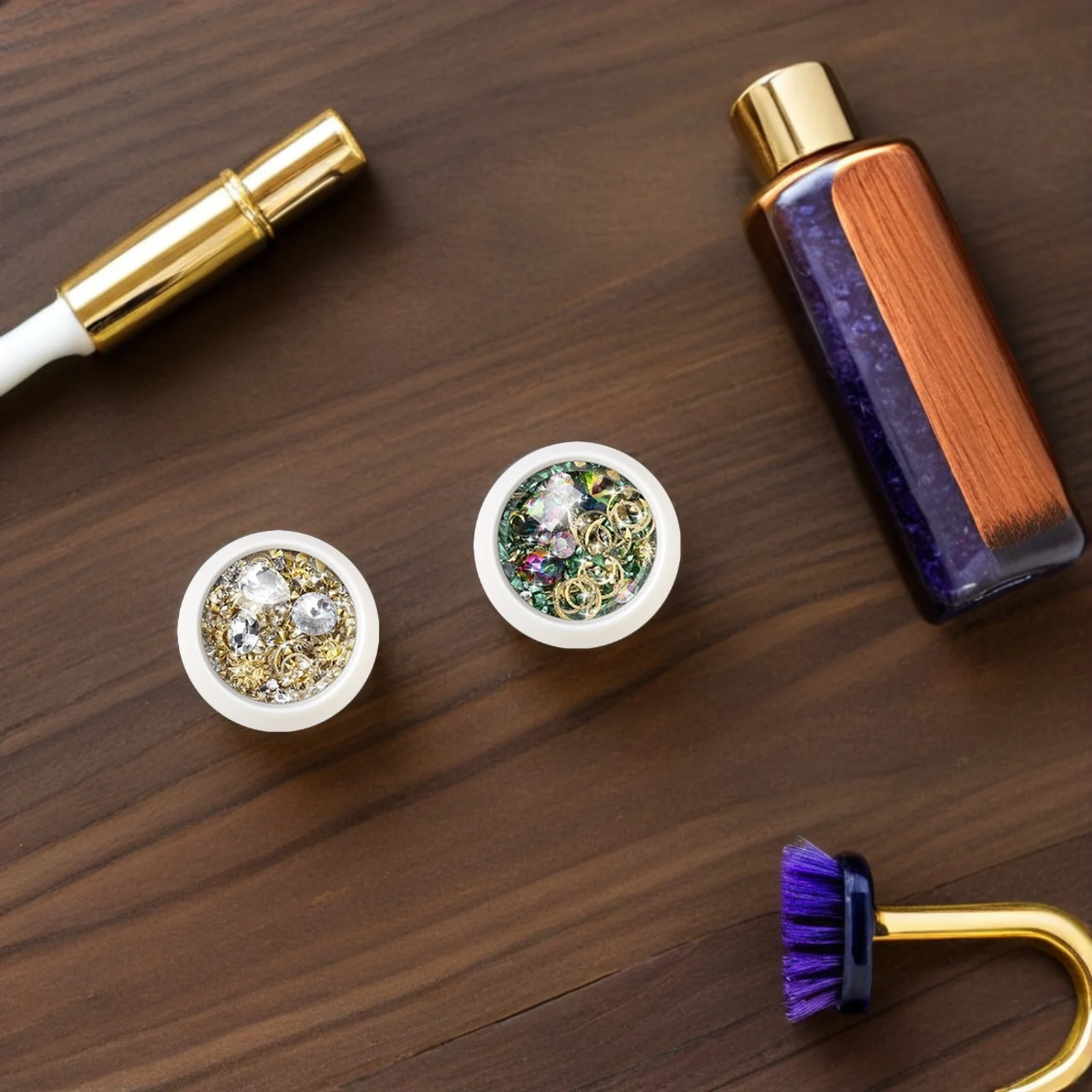 12박스 DIY 네일 참 세트 혼합형 라인스톤 보석 매니큐어 스터드 스팽글 장식품 홈 살롱 네일 아트용 액세서리