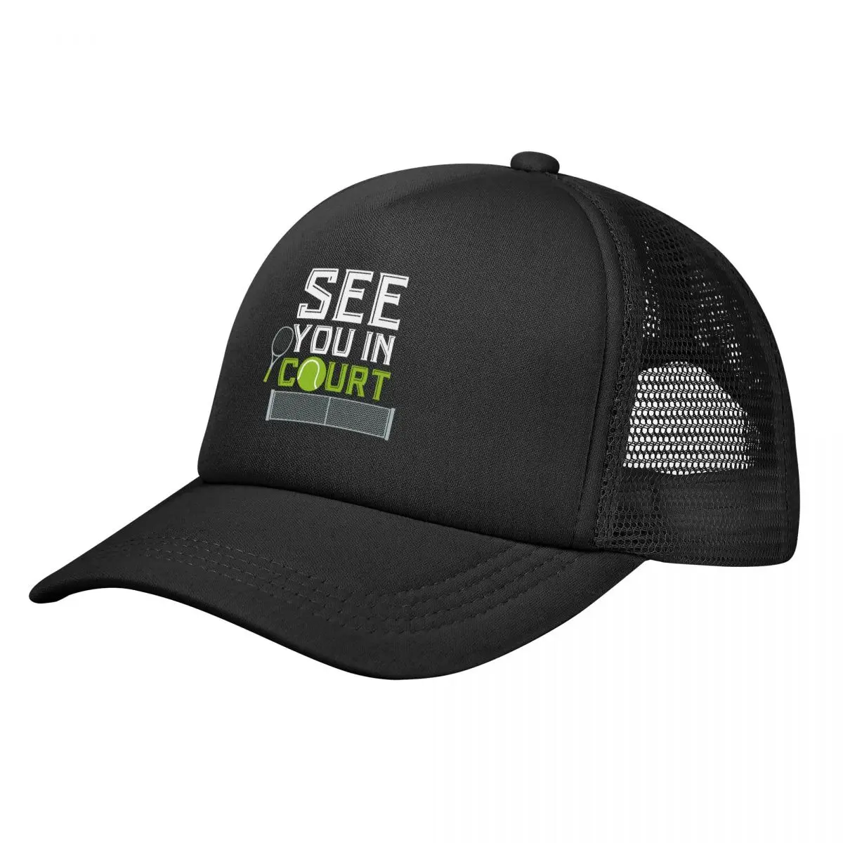 

See You In Court Tennis Baseball Caps Mesh Hats Sun Caps Sport Men Women Caps