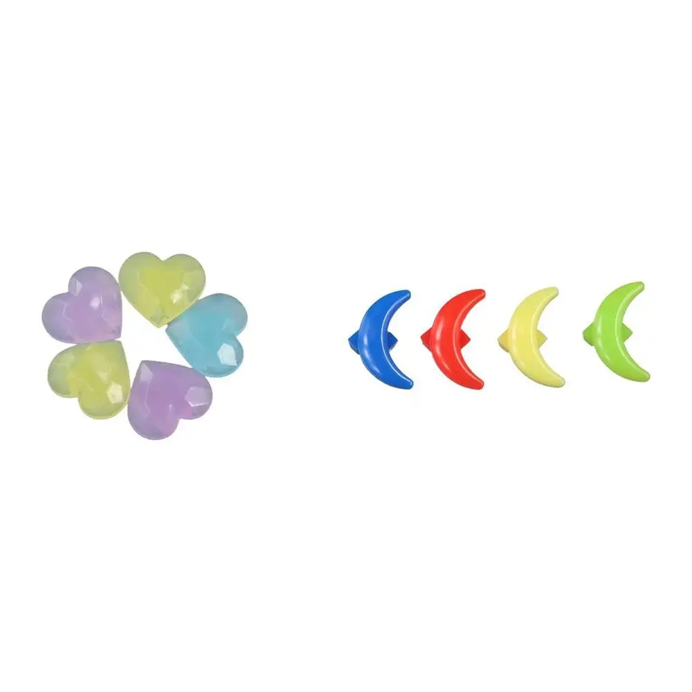 20PCS Colorful Spoke Beads Glow Mixed Color Bicycle Wheel Spoke Beads Plastic Star Wheel Stripe Colored Bead