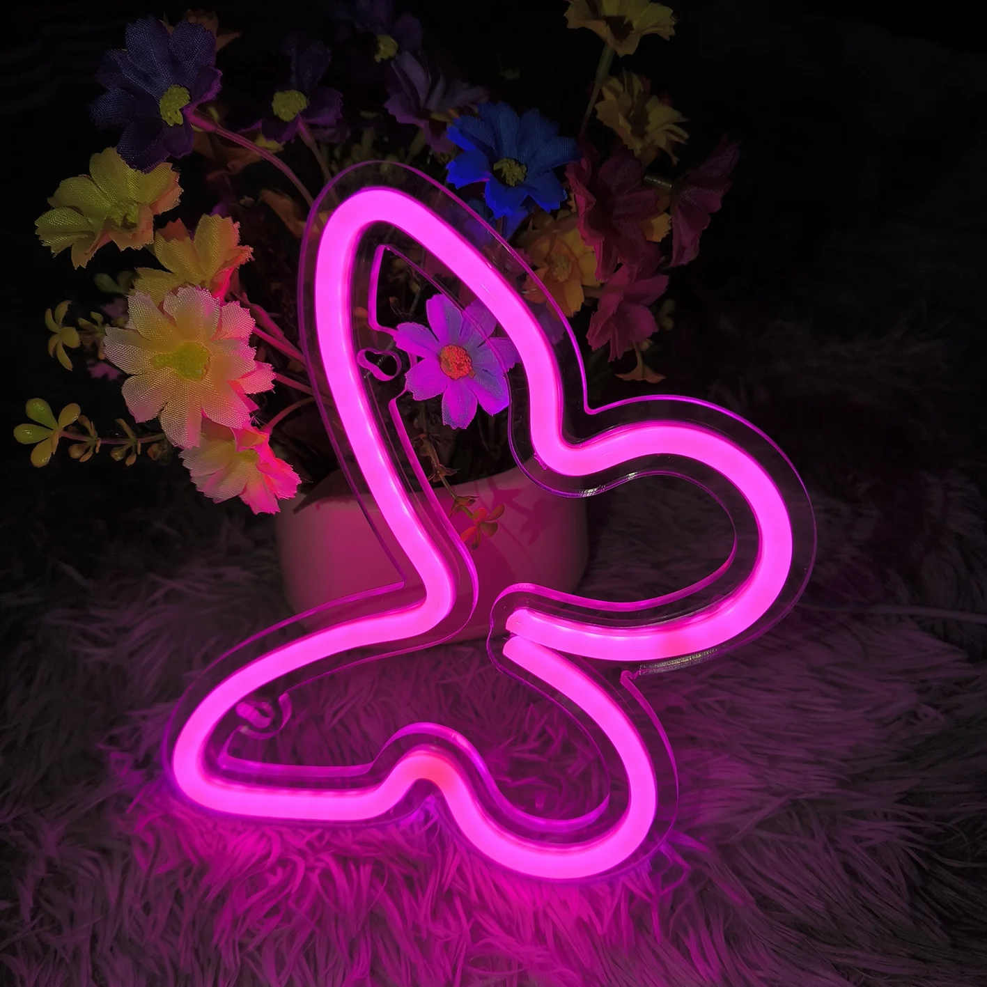 

Неоновая лампа в форме бабочки - светодиодный декор для спален и свадебных торжеств, современное освещение, подходящее для комнат, декор для стен.