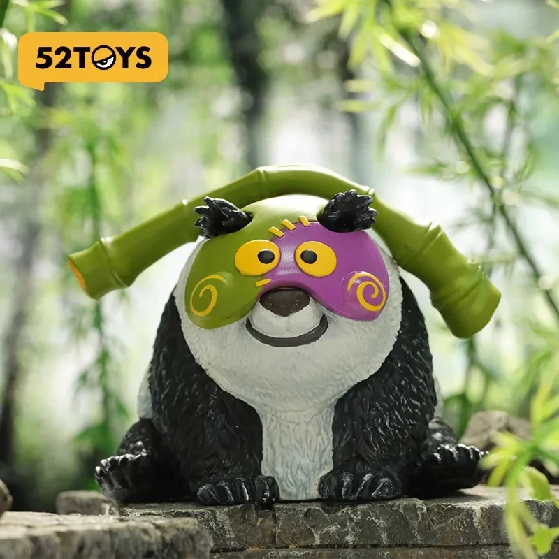 

52TOYS Wild Kingdom Staring Marathon Series Panda Masked Party Blind Box Figure Collectible Trendy Toy Gift Desk Decoration