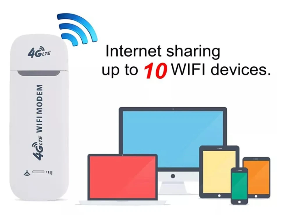 Portable 150Mbps Wireless Network SIM Card USB Dongle Stick Car Wifi Hotspot 4G LTE Modem Router