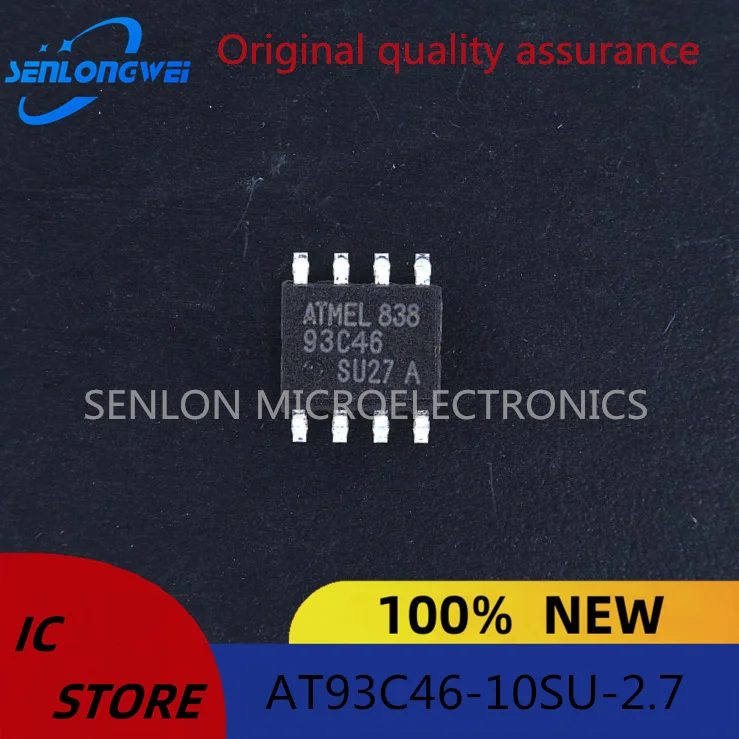 5Pcs New original AT93C46 93C46-10SU-2.7 SOP8 serial EEPROM memory