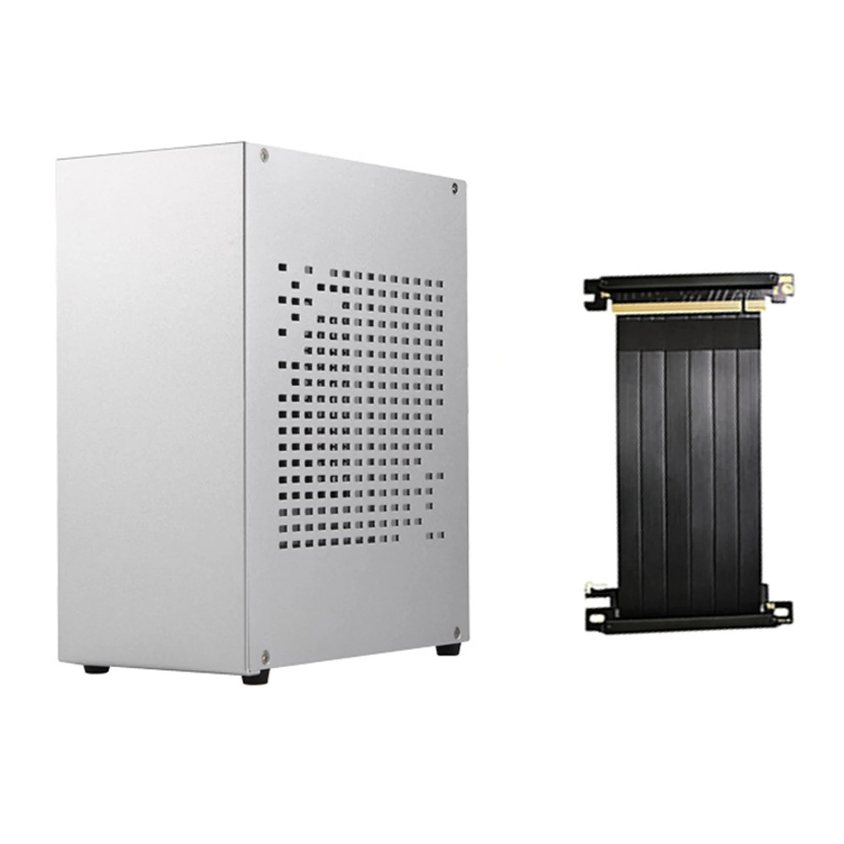 

Компьютер A07 Mini ITX, системный блок для HTPC, USB 3,0 ITX, корпус с удлинительным кабелем для видеокарты (B)