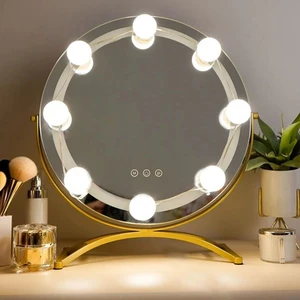 Lâmpadas LED para Espelho de Maquiagem, Vanity Lights, Carregamento USB, Iluminação da mesa de vestir do banheiro, Dimmable 6 principais vendas bulbo led espelho - №3