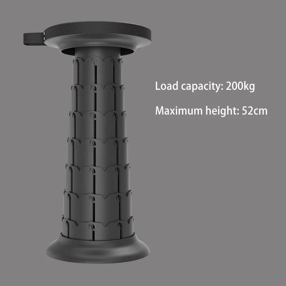 

Выдвижной складной табурет — портативное сиденье, легкий складной телескопический табурет с регулируемой высотой для использования на открытом воздухе и в помещении