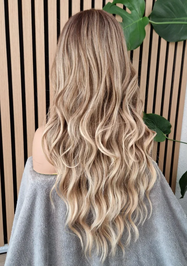 لينة أومبير تسليط الضوء على الكرمل شقراء الاصطناعية الدانتيل شعر مستعار أمامي للنساء طويل الجسم موجة عالية الجودة شعر مستعار رخيصة على التخليص بيع