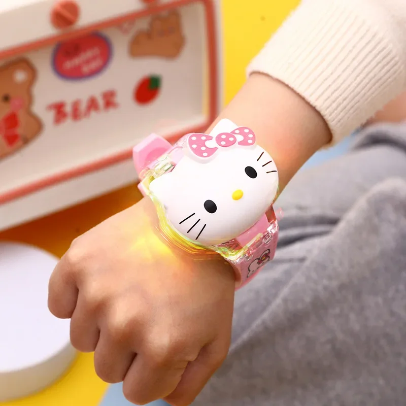 Sanrio Hello Kitty Girl Kids Watches Cute Student Children Watch Digital Electronic Luminous Wristwatch Birthday Gifts Watches