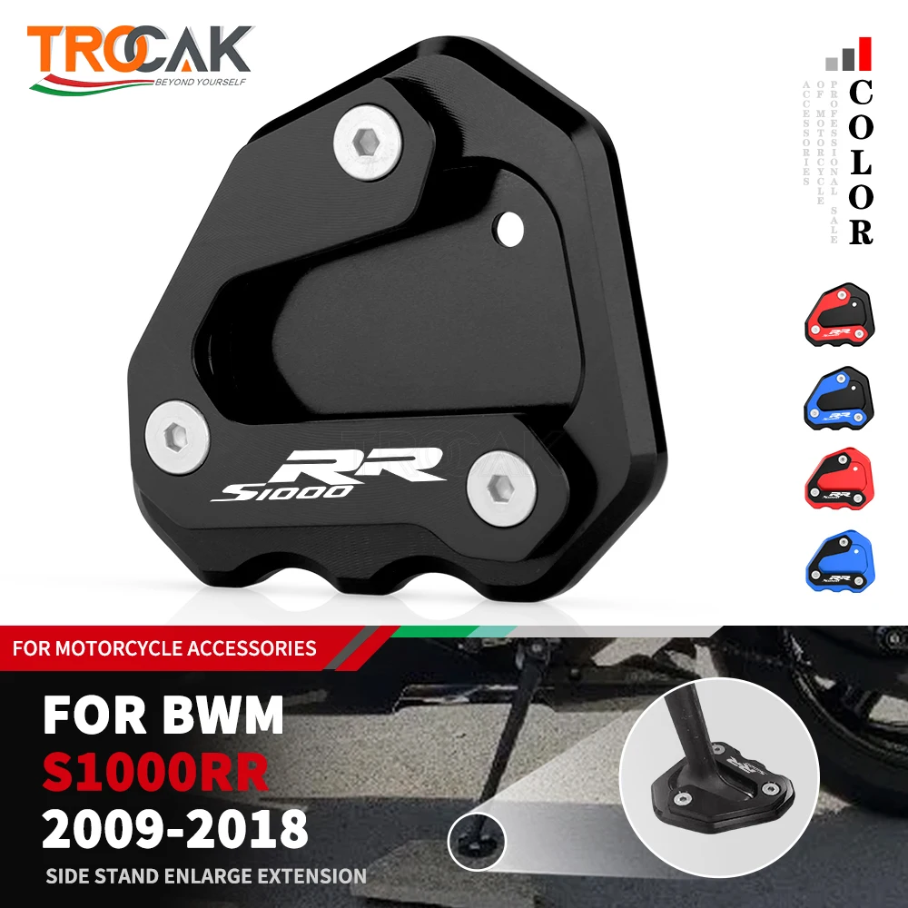 CNC Aluminium Motorrad Ständer Seitenständer Vergrößern Erweiterung Für BMW S1000RR S1000RR 2009-2014 2015 2016 2017 2018
