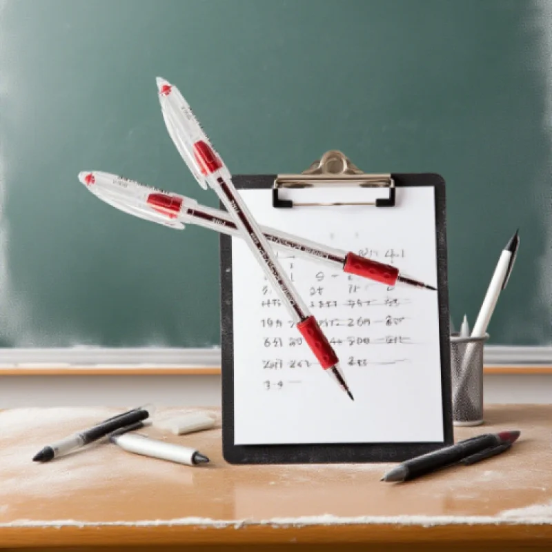 Smooth Writing 0.7mm Ballpoint Pens - 2 Fine Tip Tasks in Red