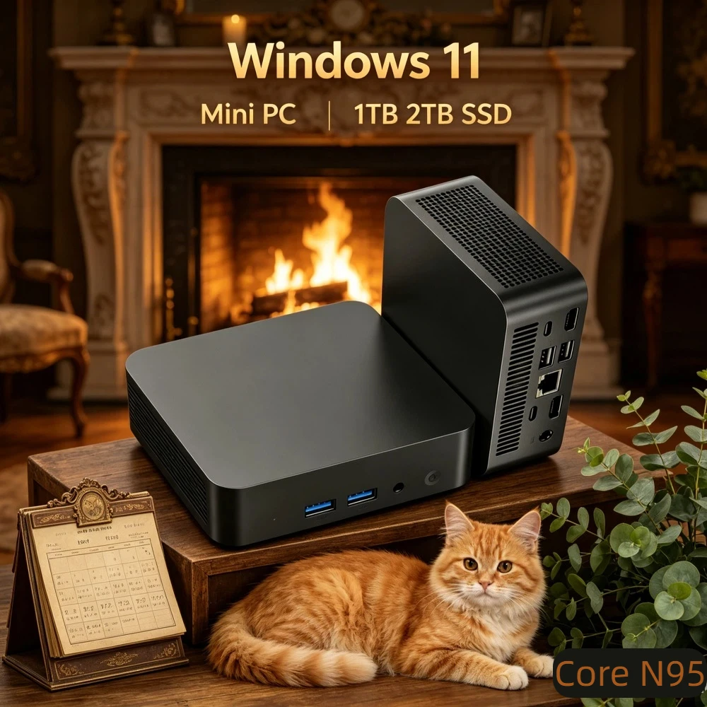 

Supreme Core N95 Windows 11 Pro Mini PC 32GB RAM 1TB/2TB SSD WiFi6 BT5.2 4K HD Office Gaming PC 3 Years Warranty