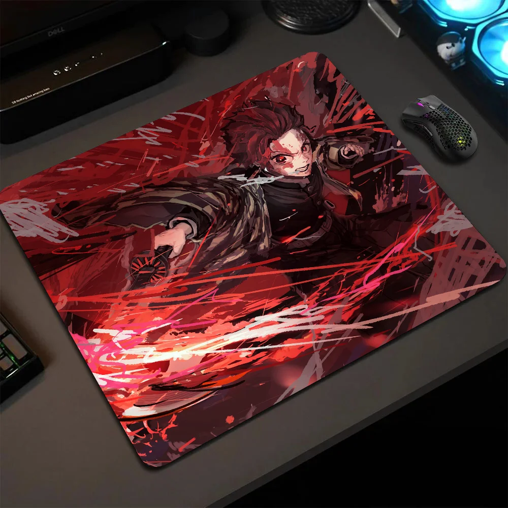 

Kamado Tanjirou Demon Slayer Anime Mousepad Small LockEdge Mouse Pad For Gamers Computer Desk Pad Anti-slip Rubber