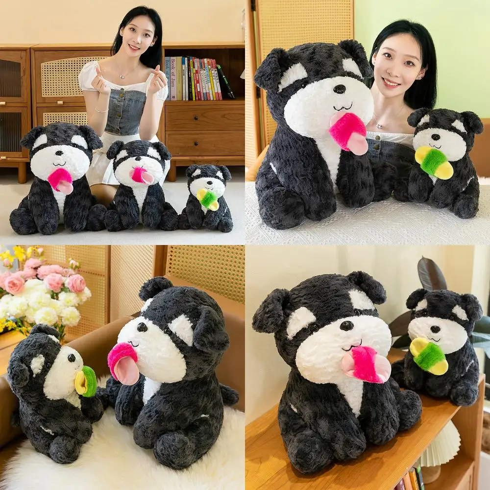 

Kawaii Plush Toy Dopamine Dog Cute Slippers Puppy Stuffed Doll for Kids Birthday Gift for Girls Soft Filled Baby Doll