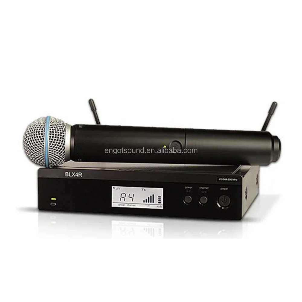 

BLX24R BLX4R BETA58 PG58 UHF Wireless Karaoke Mic System Handheld Metal Microphone for Live Vocals Voice Karaoke