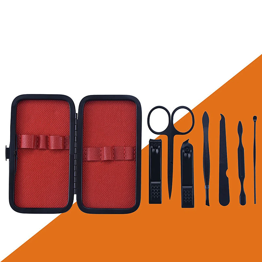 7Pcs Premium Stainless Steel Nail Clippers Set Durable Manicure Kit Portable Trimmer for Daily Use Nail Scissors