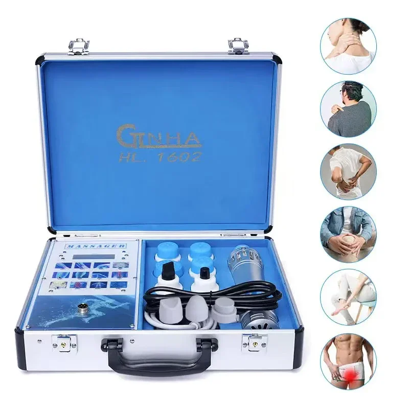 Portable Electronic Shock Wave Therapy Machine For Pain Massage, Electromagnetic Dot Matrix Wave Shock Wave